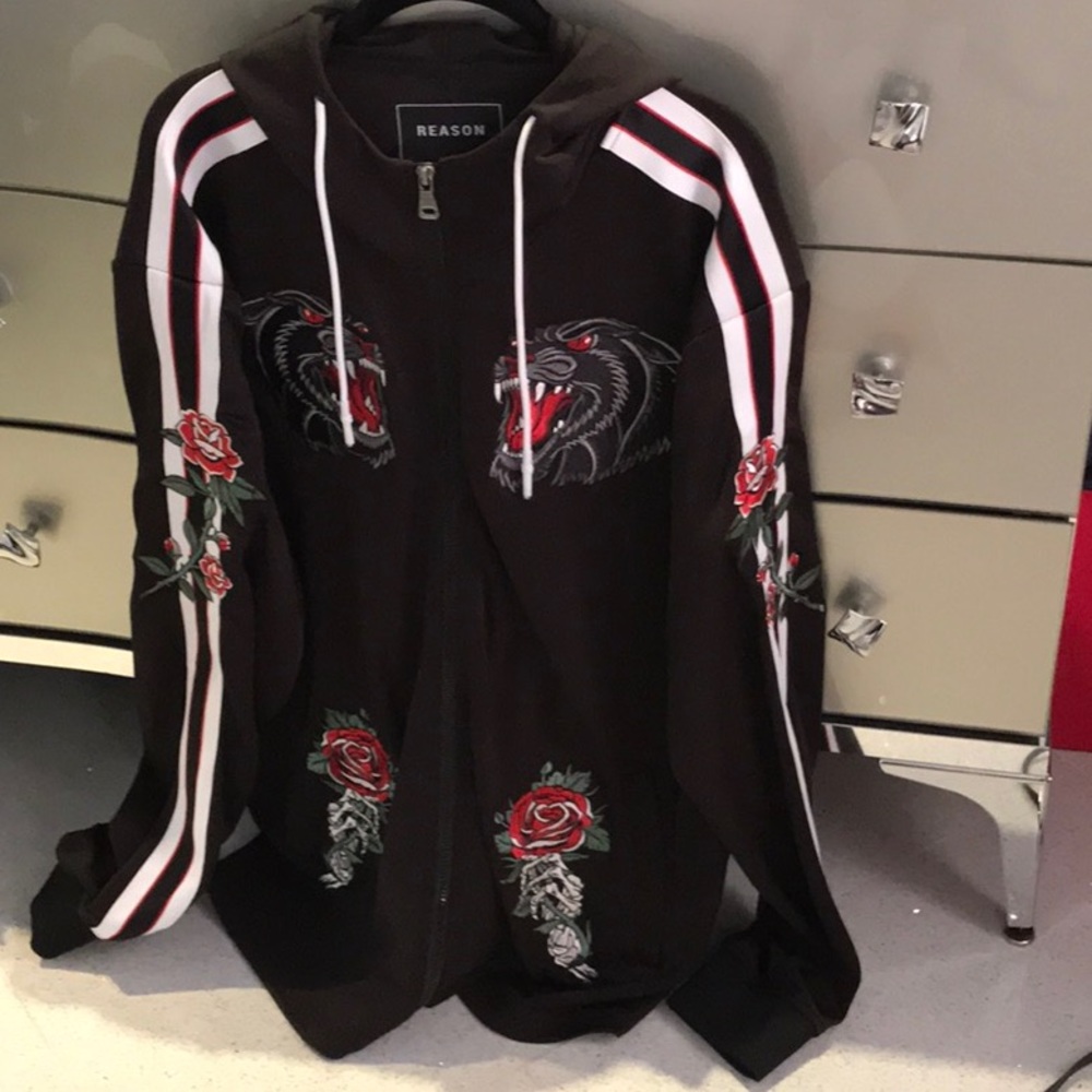Reason Brand Track Jacket Hoodie